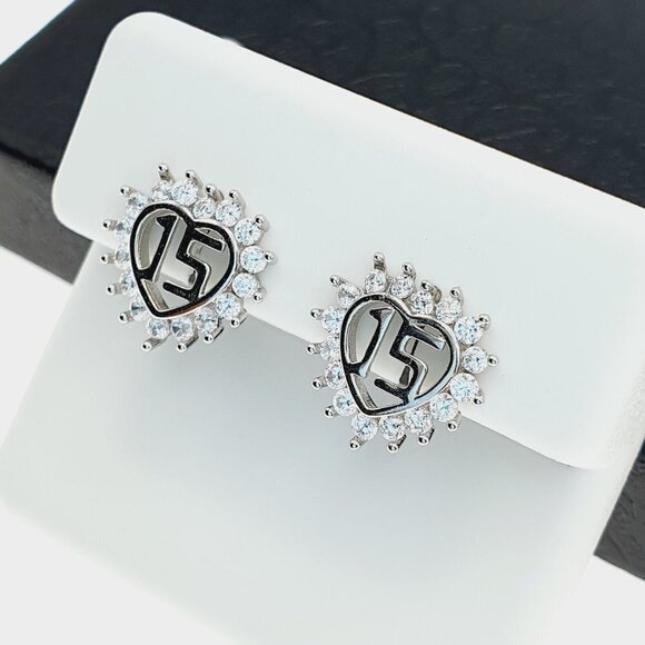 "925 sterling silver luxury CZ earrings for women/girls, Best for gift, RJUS2202 - Picture 9 of 9